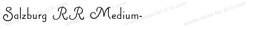 Salzburg RR Medium字体转换